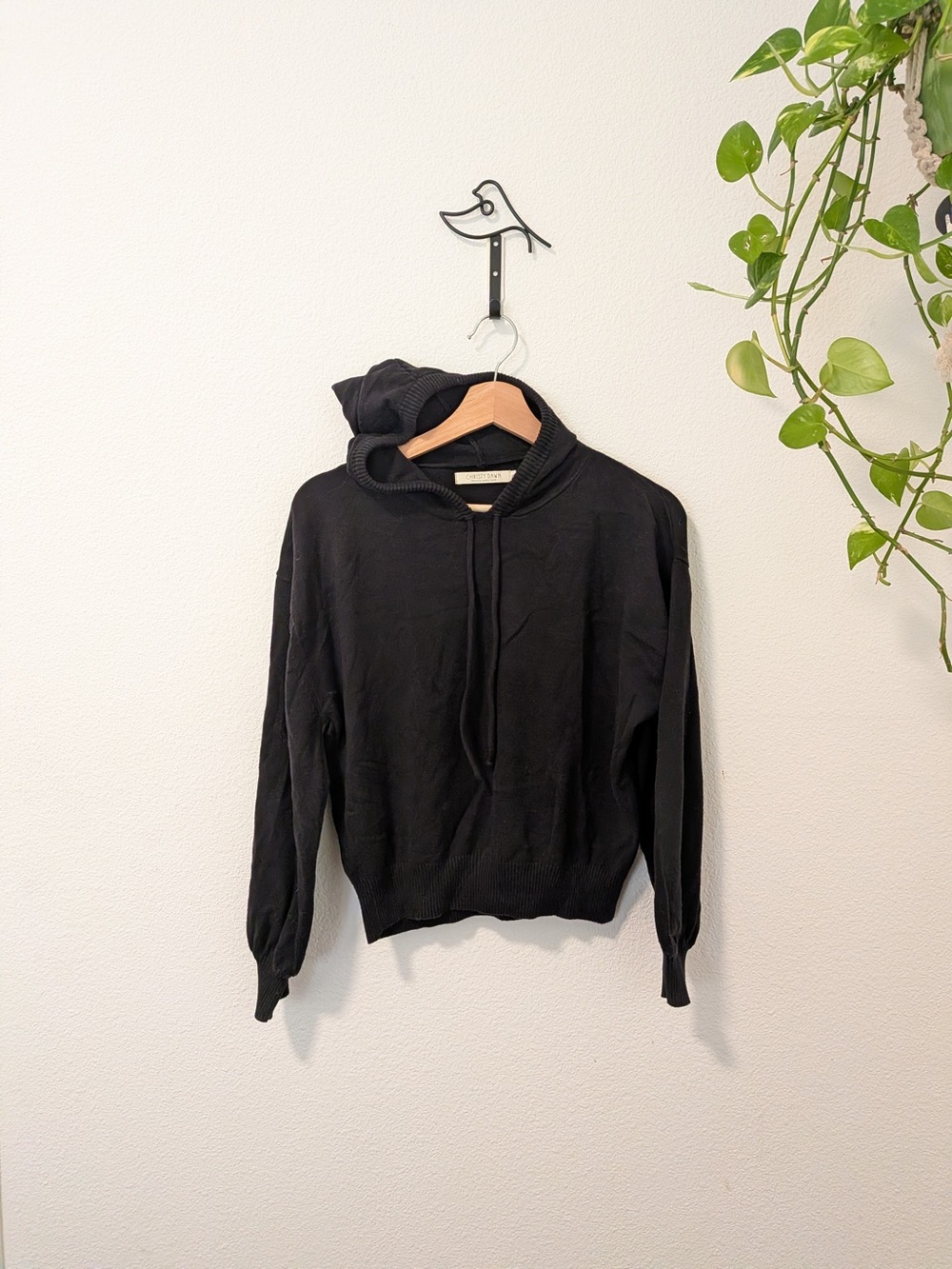 Christy Dawn Black Knit Hoodie